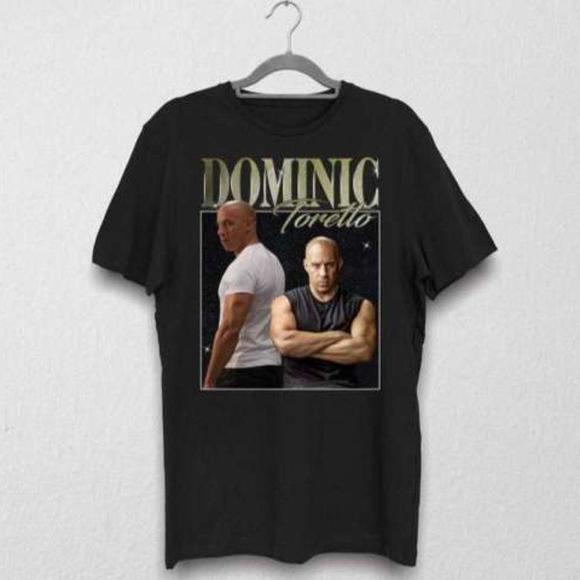 Retro Fast And Furious Dominic Toretto Vin Diesel Unisex Graphics Tee - Picture 1 of 4